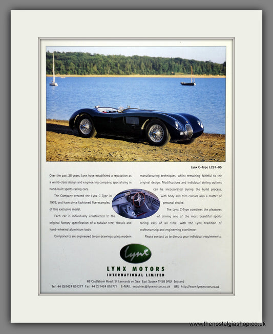 Lynx Motors. 1997 Original Advert (ref AD60947)