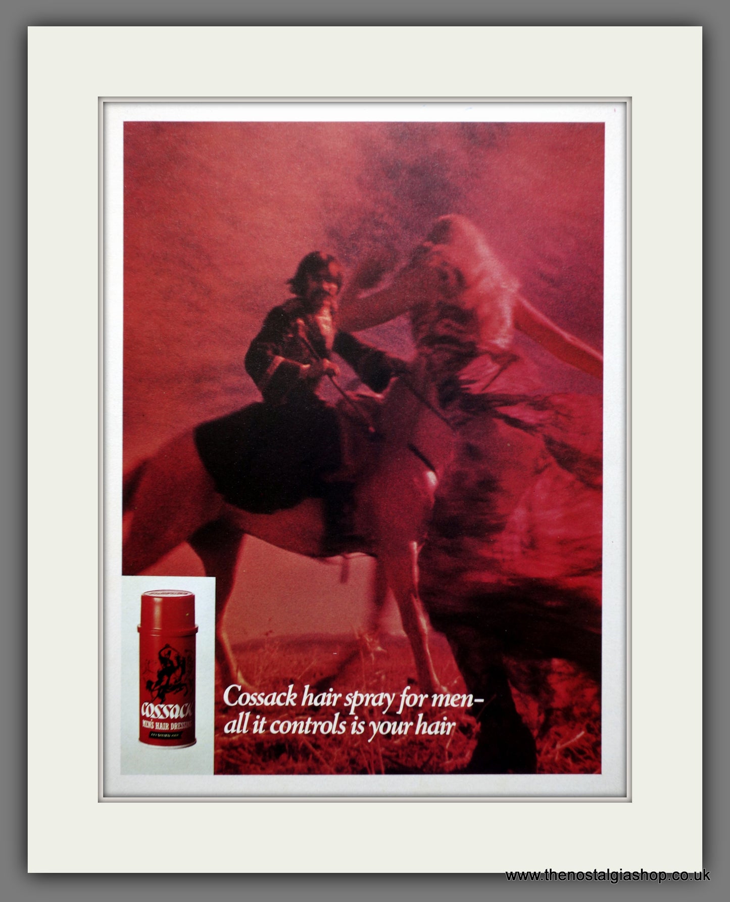 Cossack Hairspray for Men. 1972 Original Advert (ref AD60972)