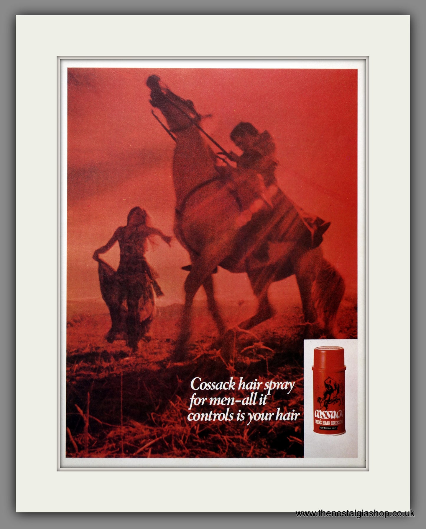 Cossack Hairspray for Men. 1971 Original Advert (ref AD60975)