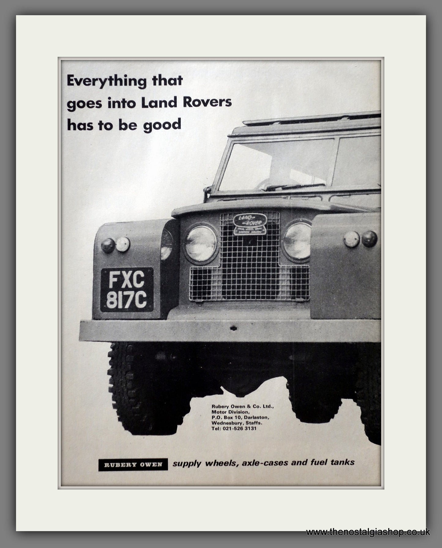 Land Rover. 1968 Original Advert (ref AD61043)