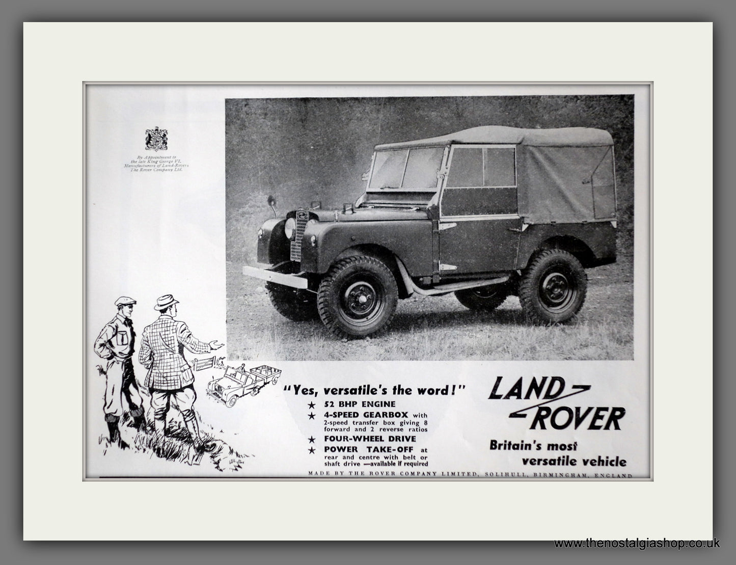 Land Rover. 1953 Original Advert (ref AD61044)
