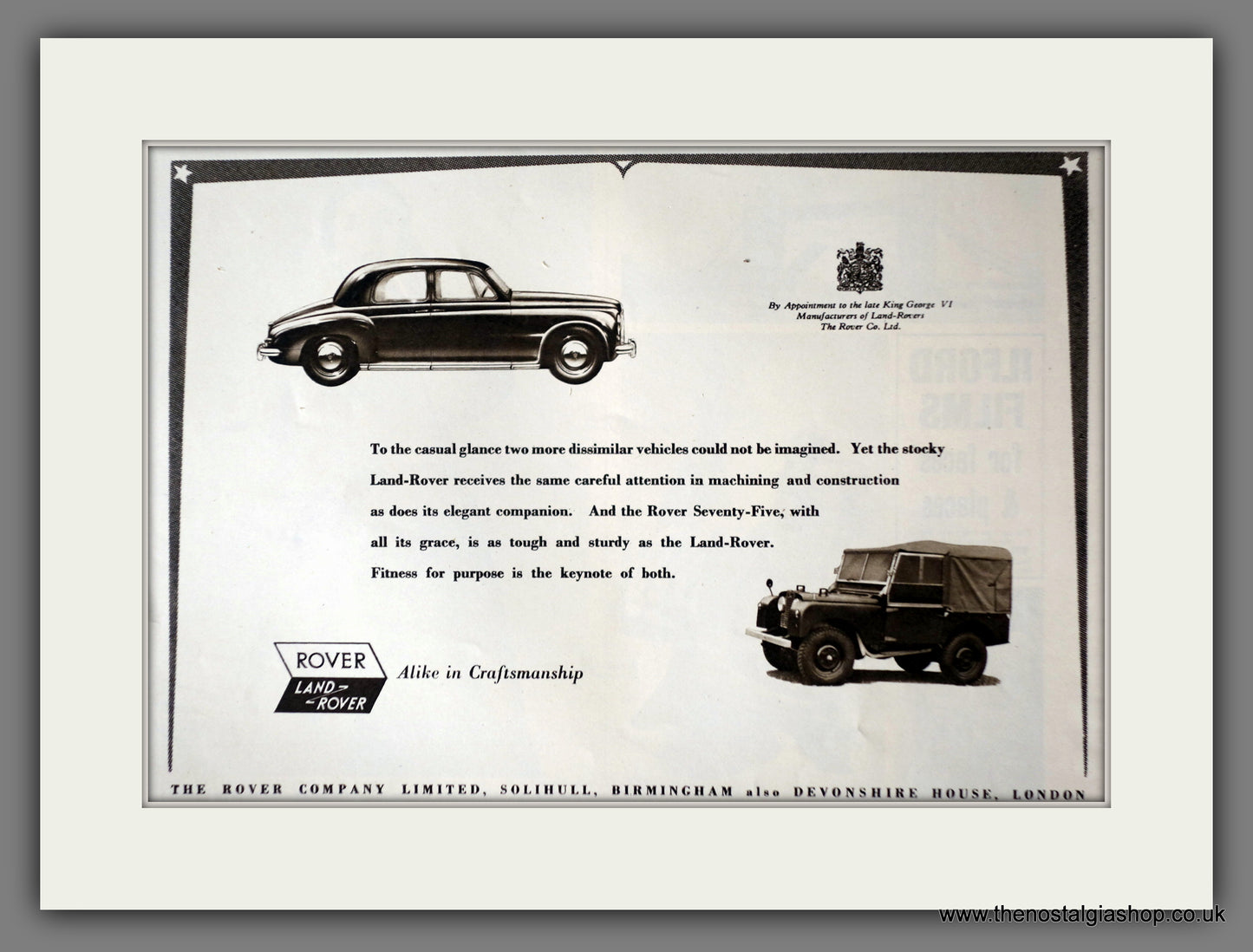 Land Rover. 1953 Original Advert (ref AD61045)