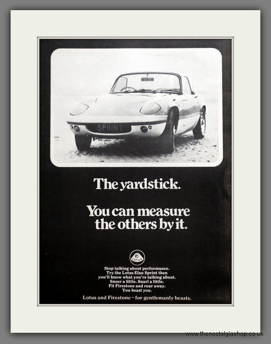 Lotus Elan 1970 Original Advert (ref AD60978)