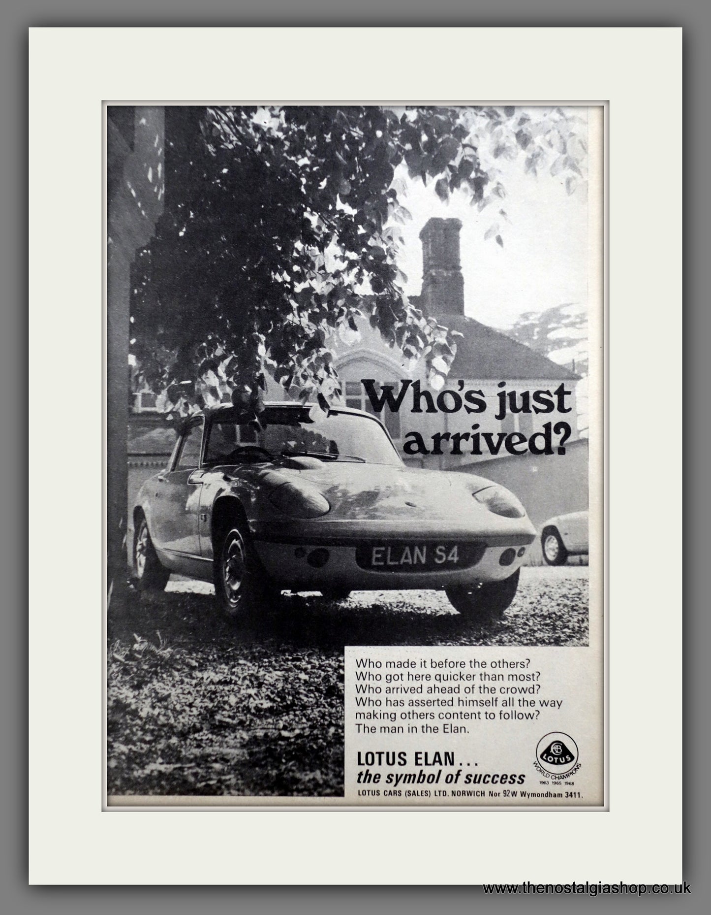 Lotus Elan 1970 Original Advert (ref AD60980)