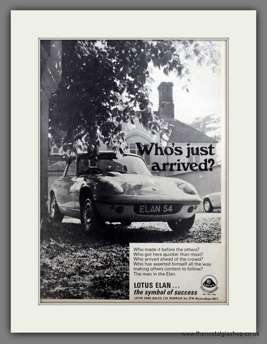 Lotus Elan 1970 Original Advert (ref AD60980)