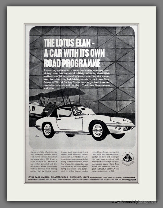 Lotus Elan 1964 Original Advert (ref AD60985)