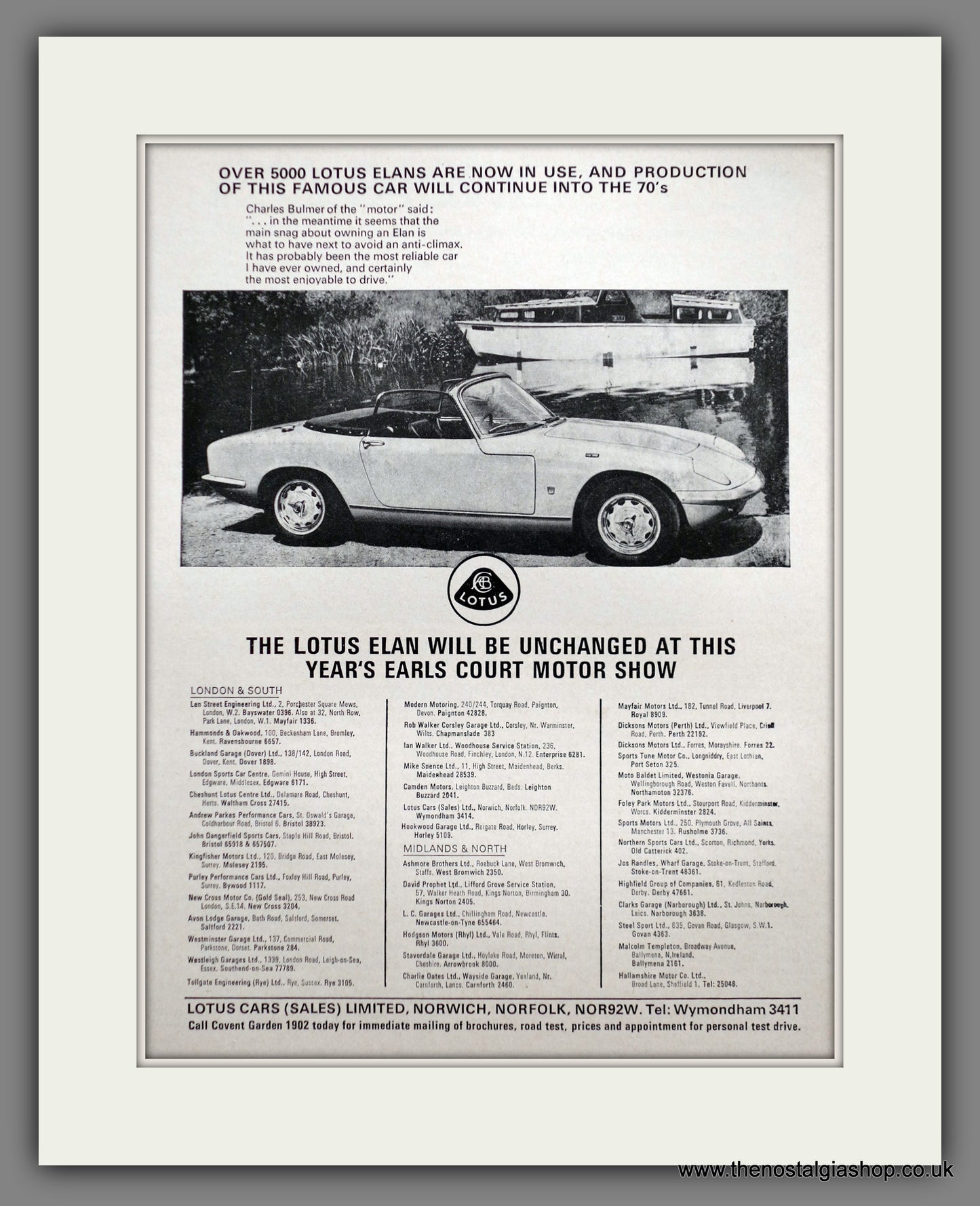 Lotus Elan 1967 Original Advert (ref AD61031)