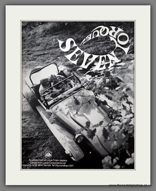 Lotus Seven. 1970 Original Advert (ref AD61158)