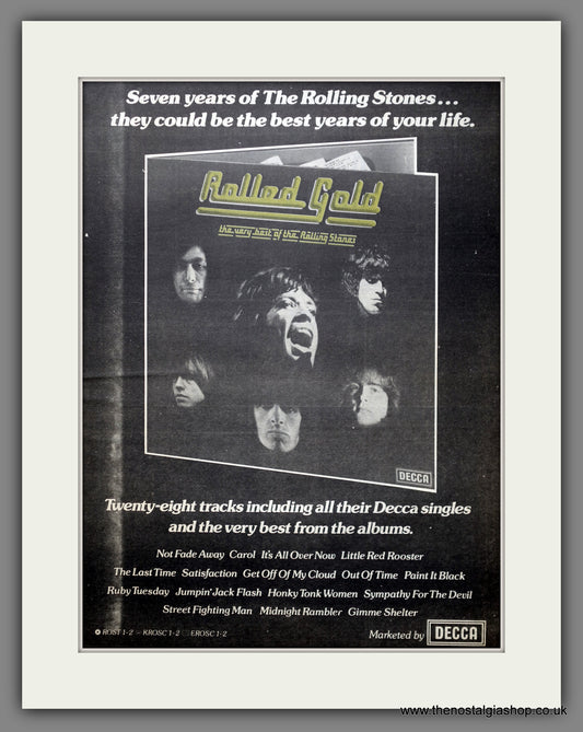 Rolling Stones The Very Best Of. Original Advert 1975 (ref AD15532)