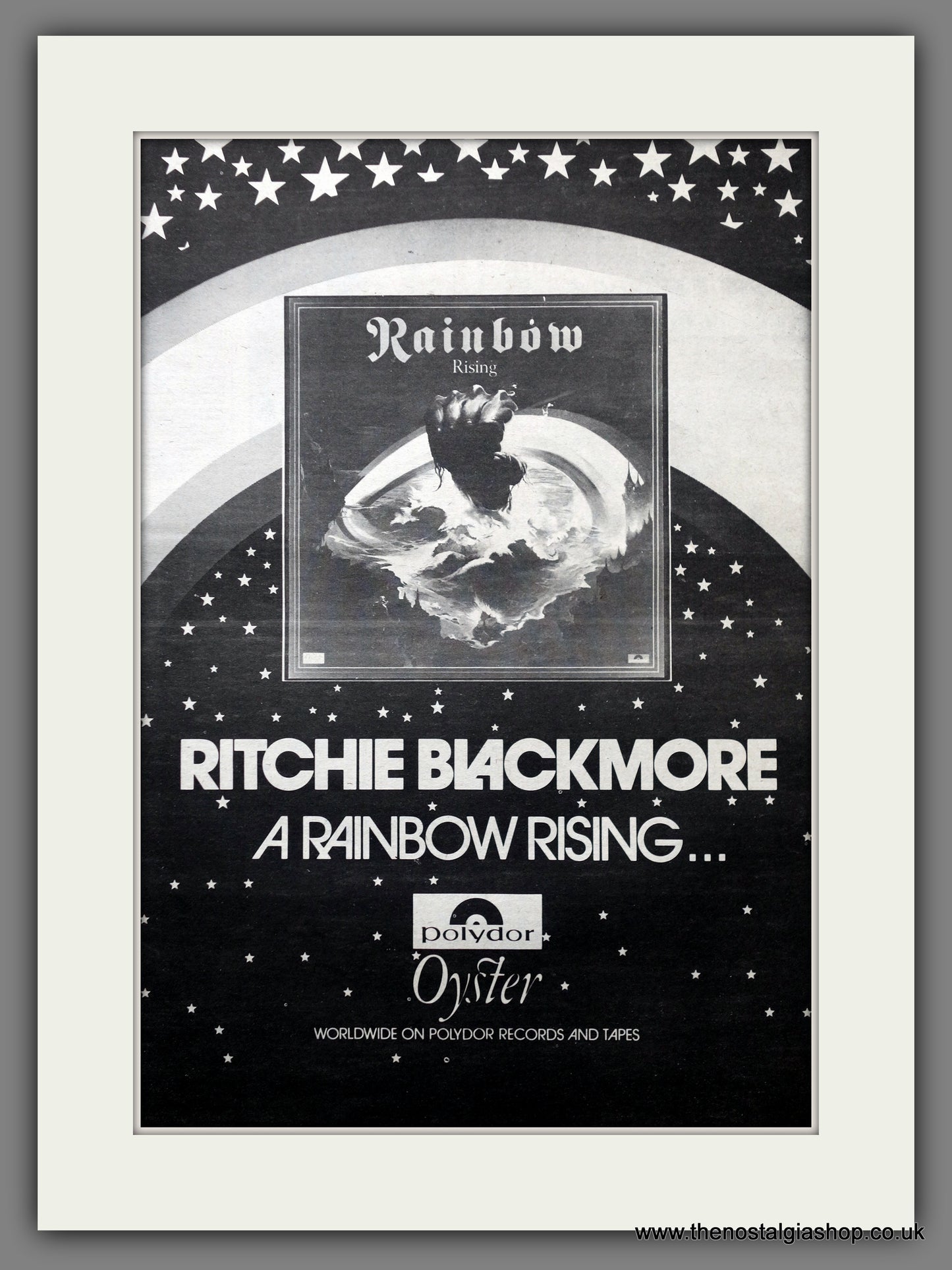 Rainbow Rising, Ritchie Blackmore. Original Advert 1976 (ref AD15536)