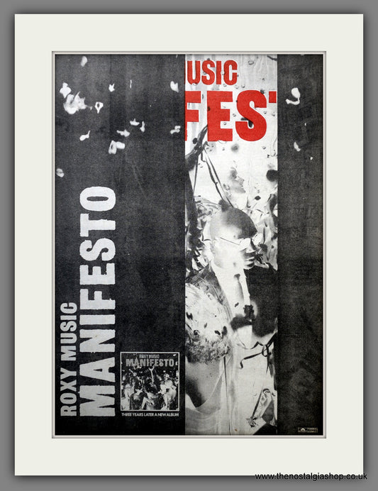 Roxy Music Manifesto. Original Advert 1979 (ref AD15541)