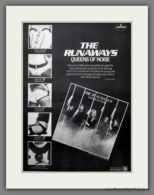 Runaways (The) Queens Of Noise. Original Advert 1977 (ref AD15548)