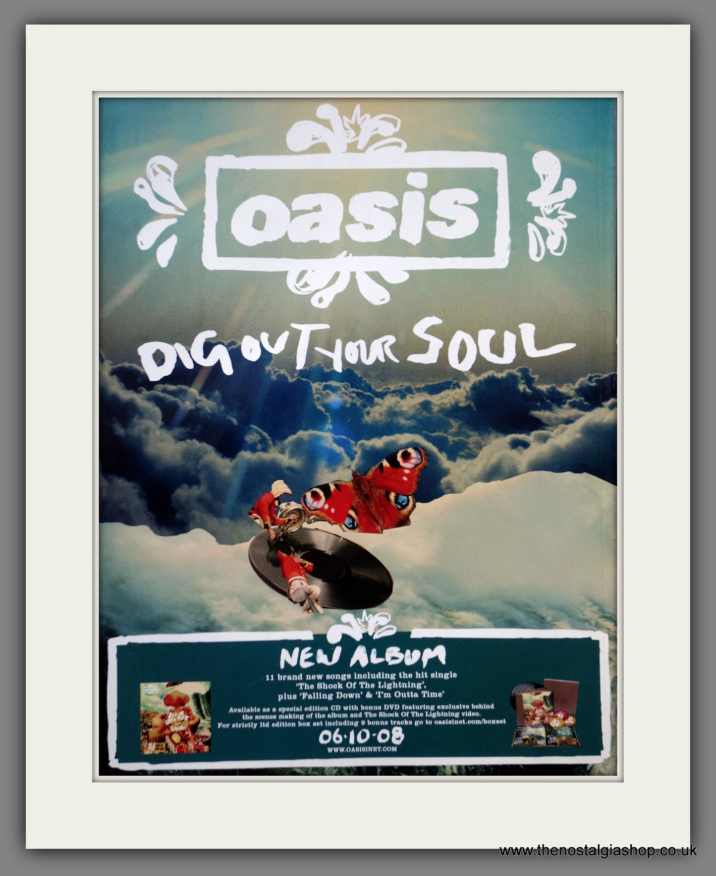 Oasis Dig Out Your Soul. Original Advert 2008 (ref AD61171)
