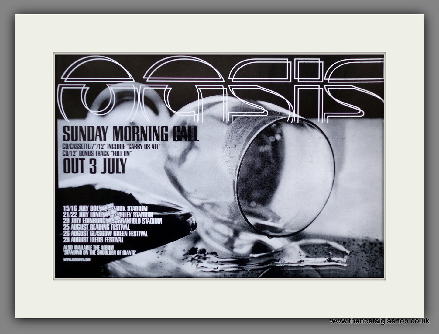 Oasis Sunday Morning Call. Original Advert 2000 (ref AD61173)