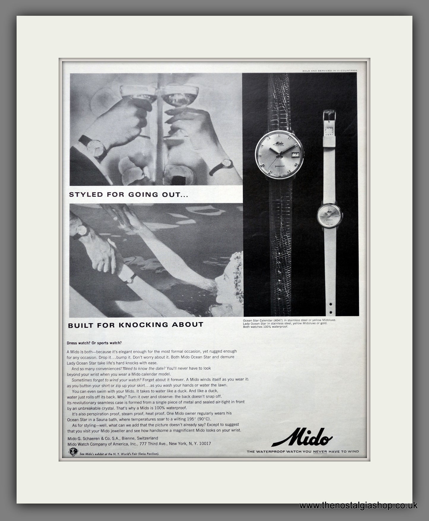 Mido Watches  Original Advert 1965 (ref AD301354)