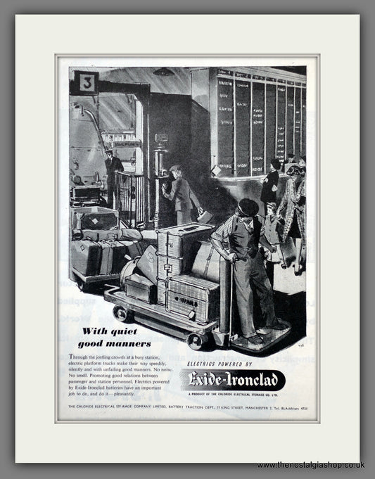 Electric Platform Trucks. Original Advert 1948 (ref AD61085)