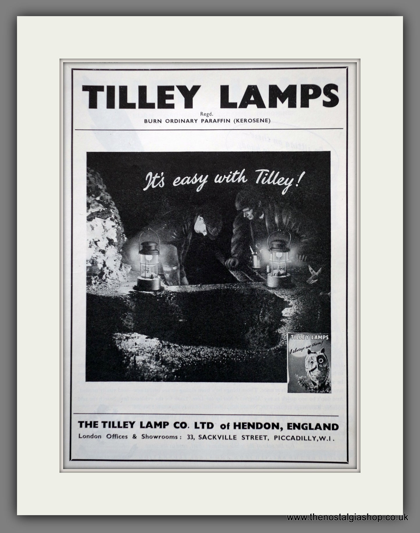Tilley Lamps. Original Advert 1948 (ref AD61089)