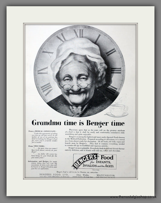 Benger's Food. Original Advert 1930 (ref AD301374)