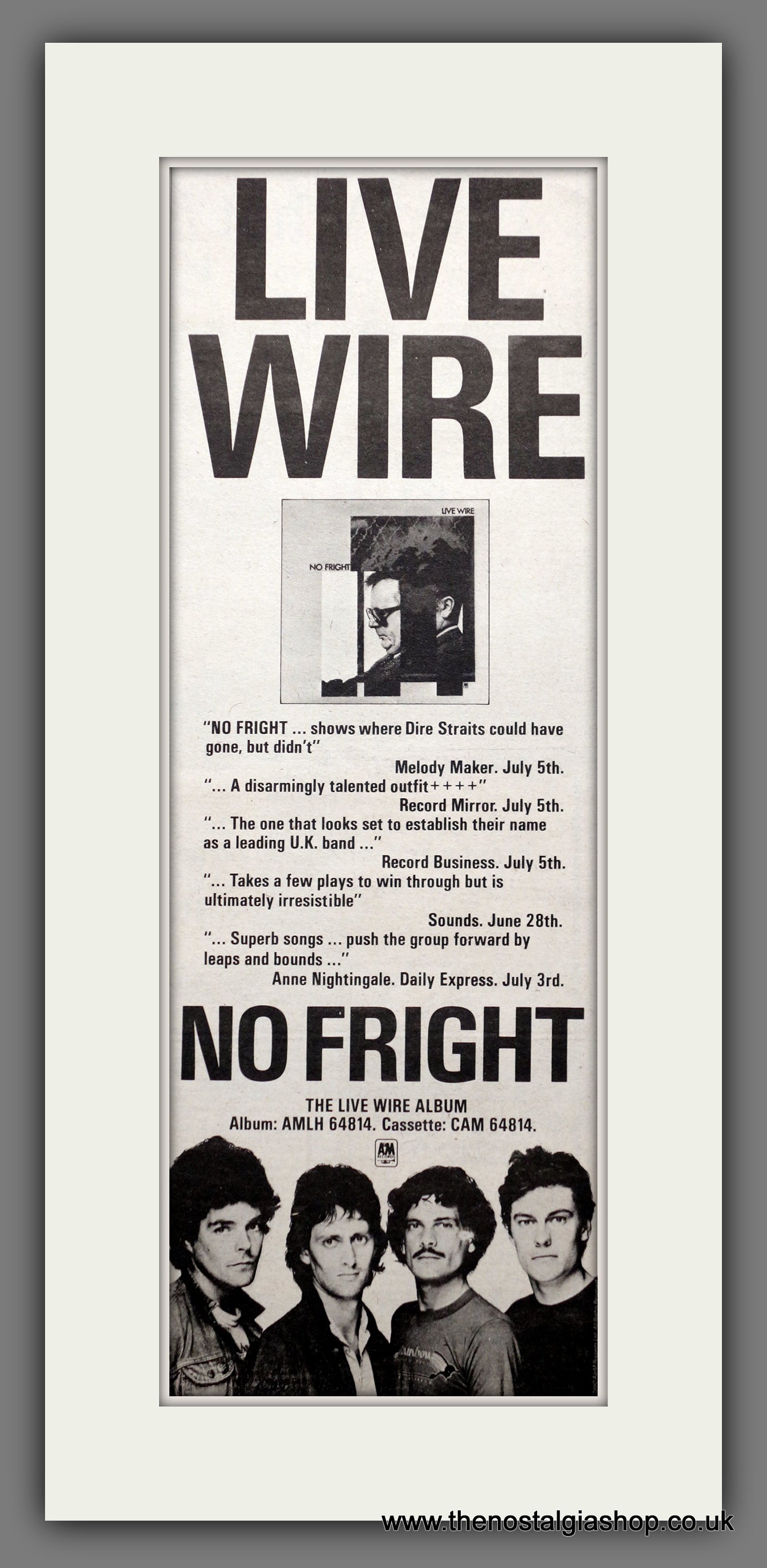 Live Wire No Fright. Original Advert 1980 (ref AD200751)