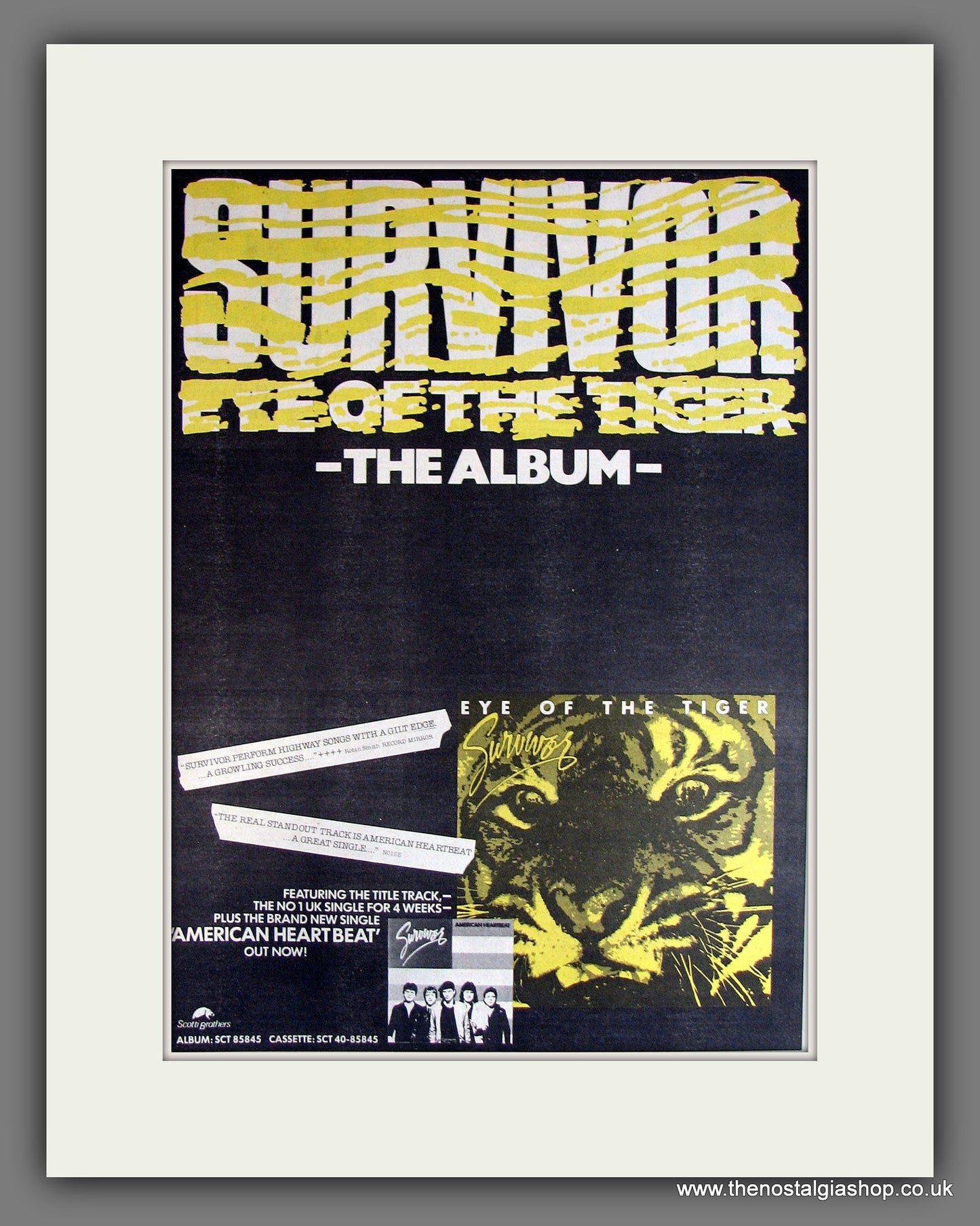Survivor, Eye Of The Tiger, Cassette (Album)