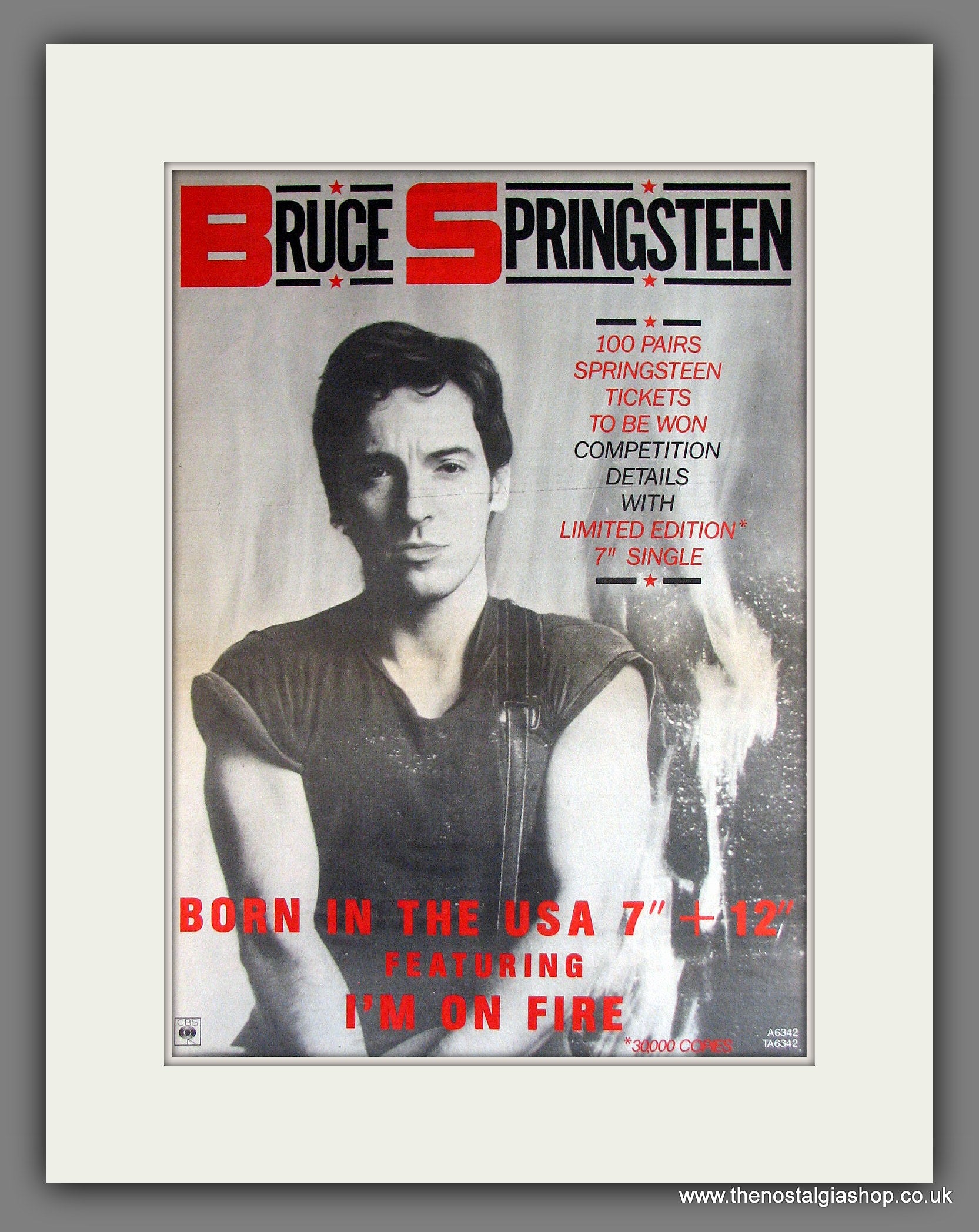 Bruce Springsteen. Born In The USA. Vintage Advert 1985 (ref AD14127 ...