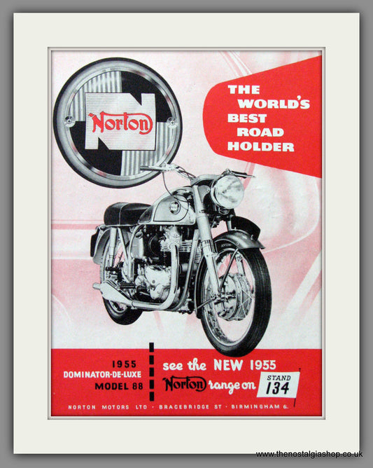 Norton Dominator De-Luxe Model 88 . Original Advert 1954  (ref AD52028)