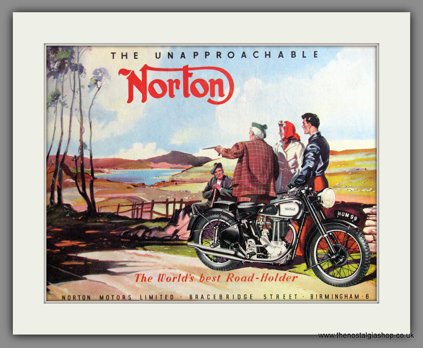Norton The World's Best Road-holder. Model 99. Original Advert 1948  (ref AD52029)
