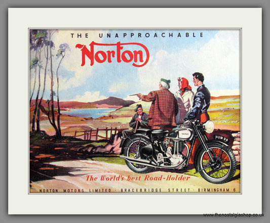 Norton The World's Best Road-holder. Model 99. Original Advert 1948  (ref AD52029)
