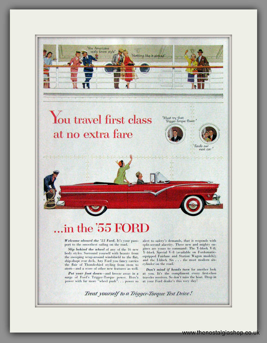 Ford '55. 1955 Original American Advert (ref AD52151)