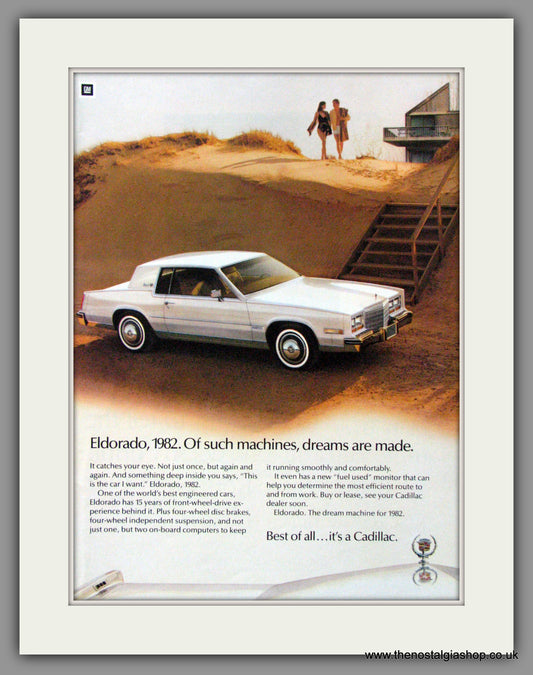 Cadillac Eldorado '82. 1981 Original American Advert (ref AD52163)