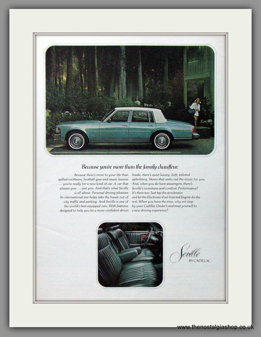 Cadillac Seville. 1976 Original American Advert (ref AD52169)