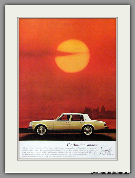 Cadillac Seville. 1976 Original American Advert (ref AD52170)