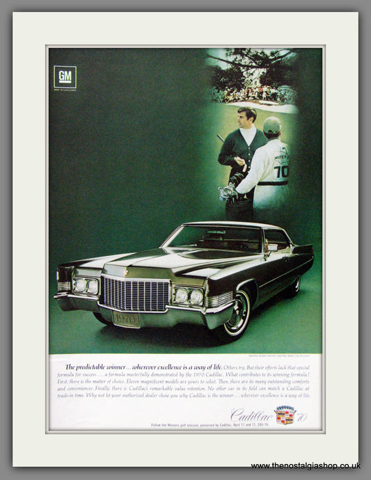 Cadillac Sedan De Ville 1970. Original American Advert (ref AD52173)
