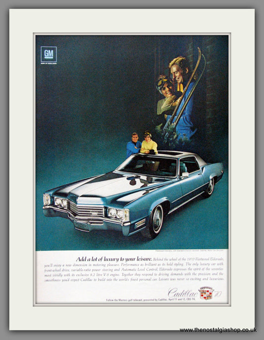 Cadillac Fleetwood Eldorado 1970. Original American Advert (ref AD52174)