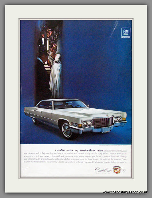 Cadillac Sedan De Ville 1970. Original American Advert (ref AD52175)