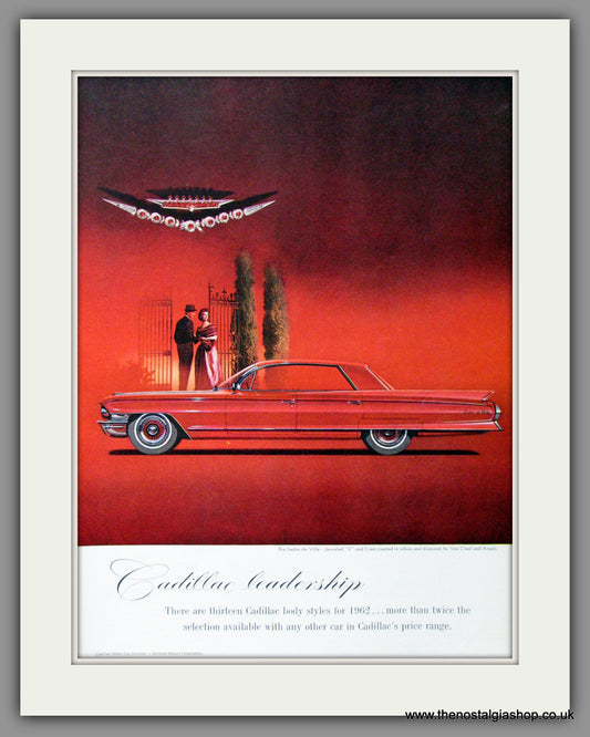 Cadillac Sedan De Ville 1962. Original American Advert (ref AD52177)