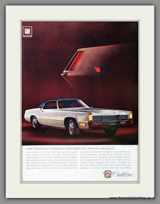Cadillac Eldorado 1968. Original American Advert (ref AD52181)
