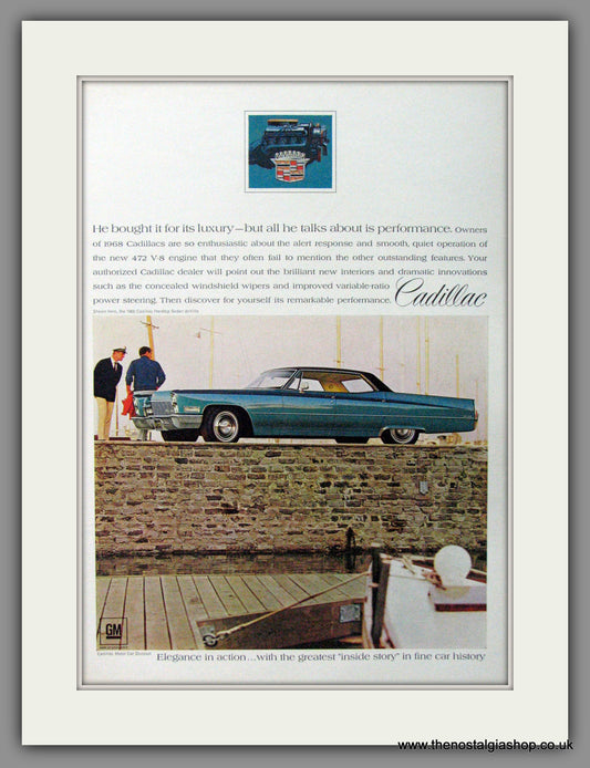 Cadillac Sedan DeVille 1968. Original American Advert (ref AD52190)