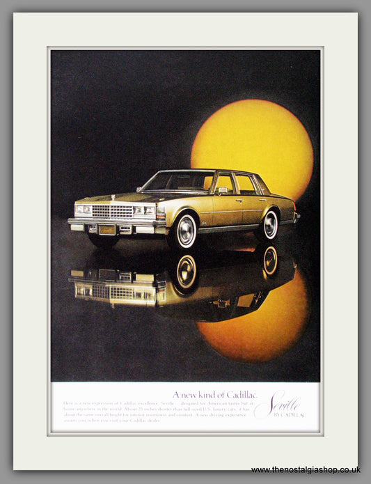 Cadillac Seville 1975. Original American Advert (ref AD52191)