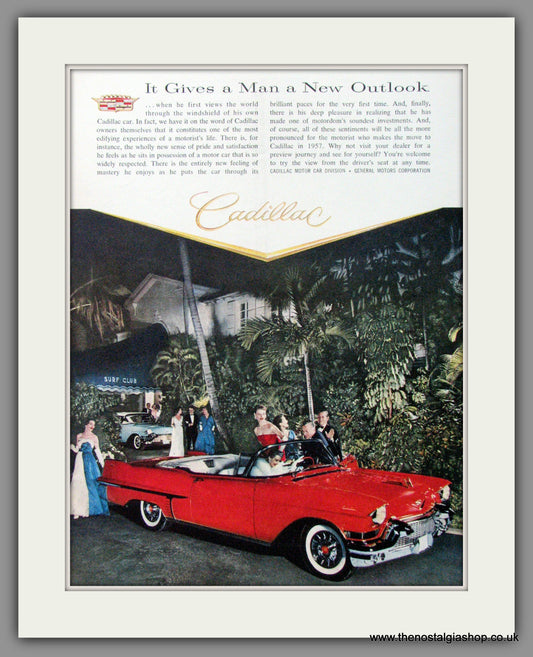 Cadillac 1957. Original American Advert (ref AD52193)