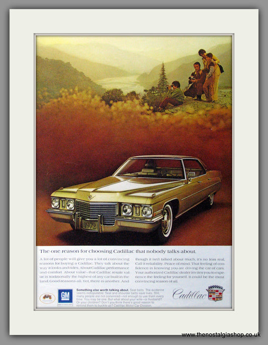 Cadillac 1972. Original American Advert (ref AD52194)