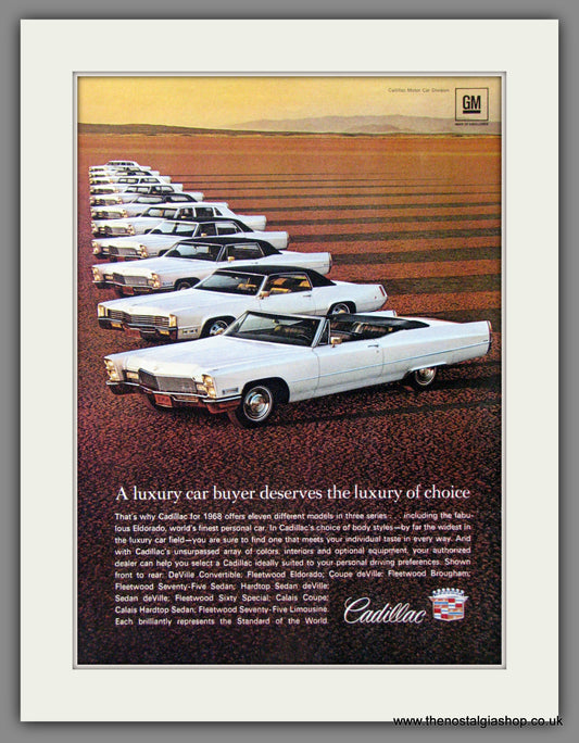 Cadillac Range 1967. Original American Advert (ref AD52196)