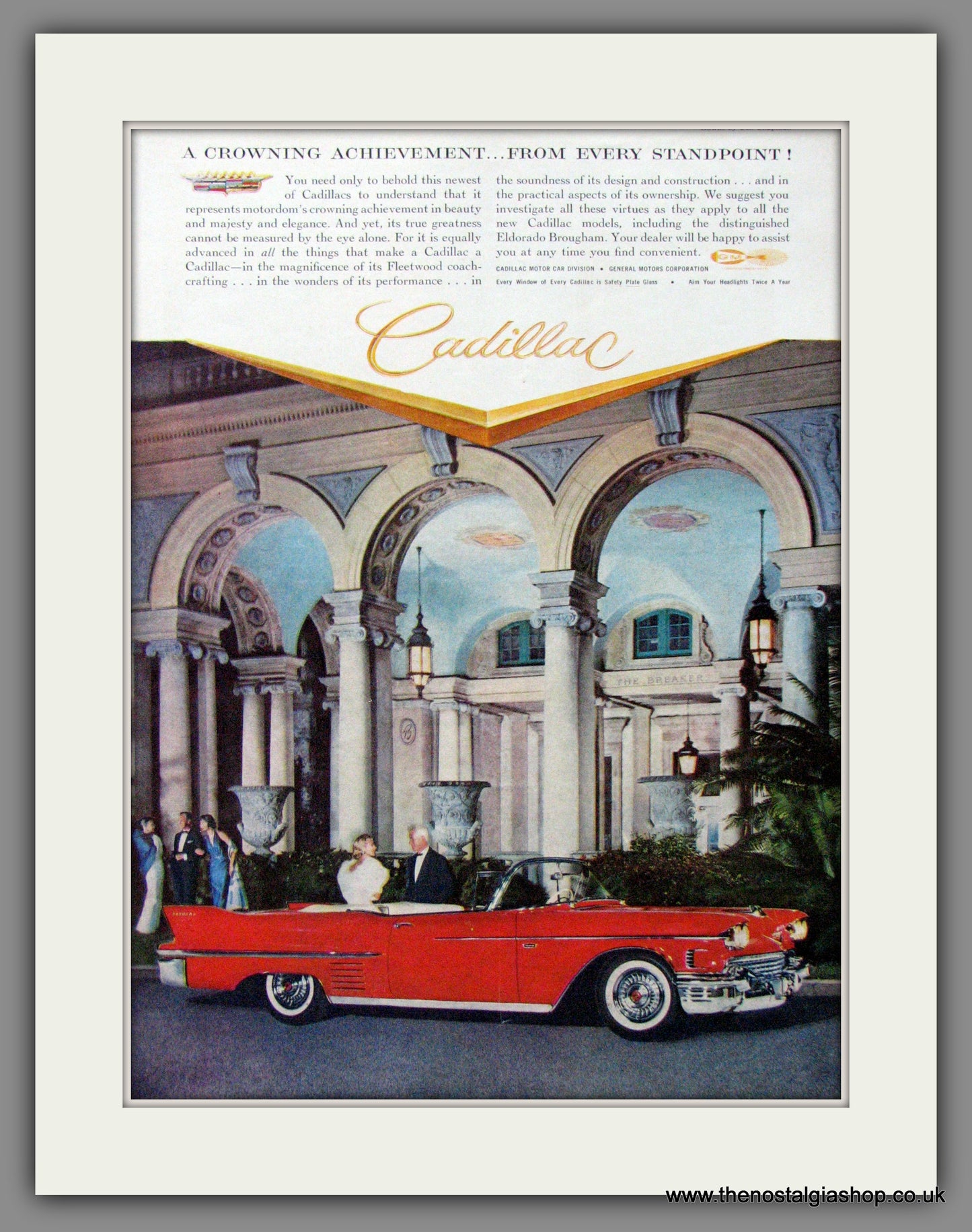 Cadillac 1958. Original American Advert (ref AD52201)