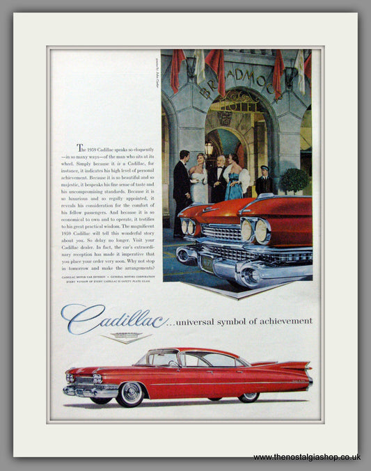 Cadillac 1959. Original American Advert (ref AD52202)