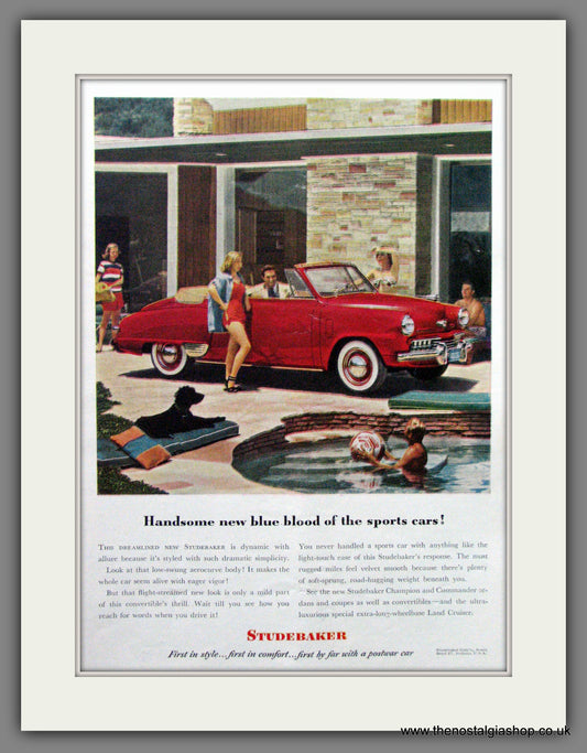 Studebaker Champion Convertible. 1948 Original American Advert (ref AD52285)