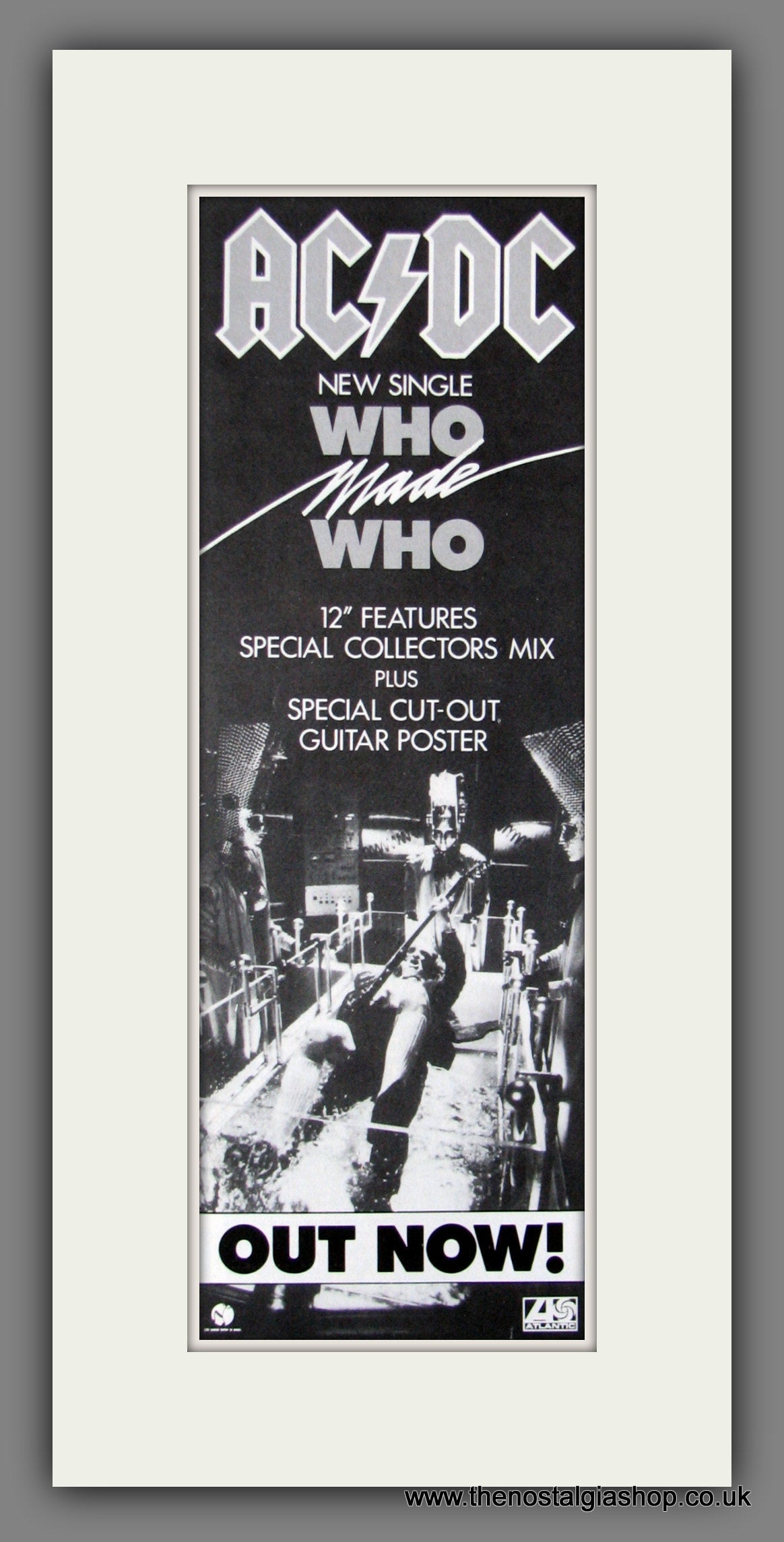 AC DC Who Made Who. Original Advert 1986 (ref AD400087)