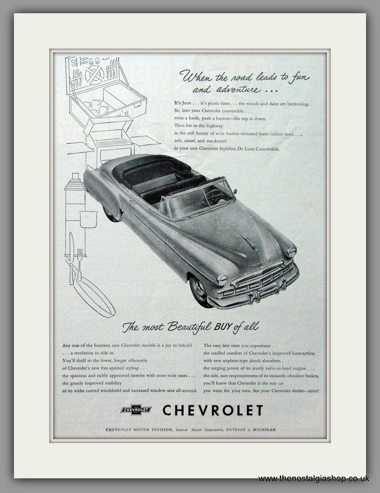 Chevrolet For 1949. Original American Advert 1949 (ref AD52439)