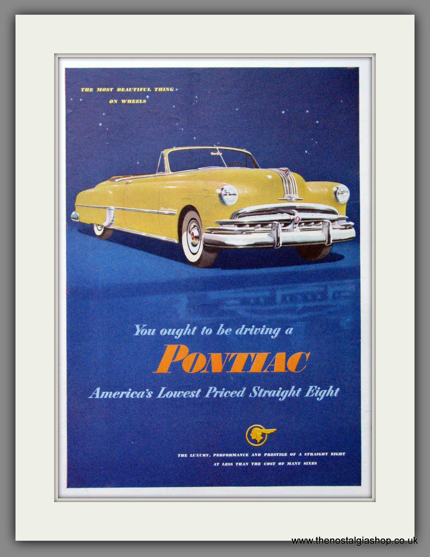 Pontiac '49. Original American Advert 1949 (ref AD52664)