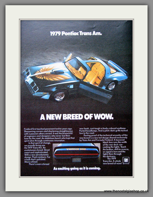 Pontiac Trans Am '79. Original American Advert 1979 (ref AD52681)