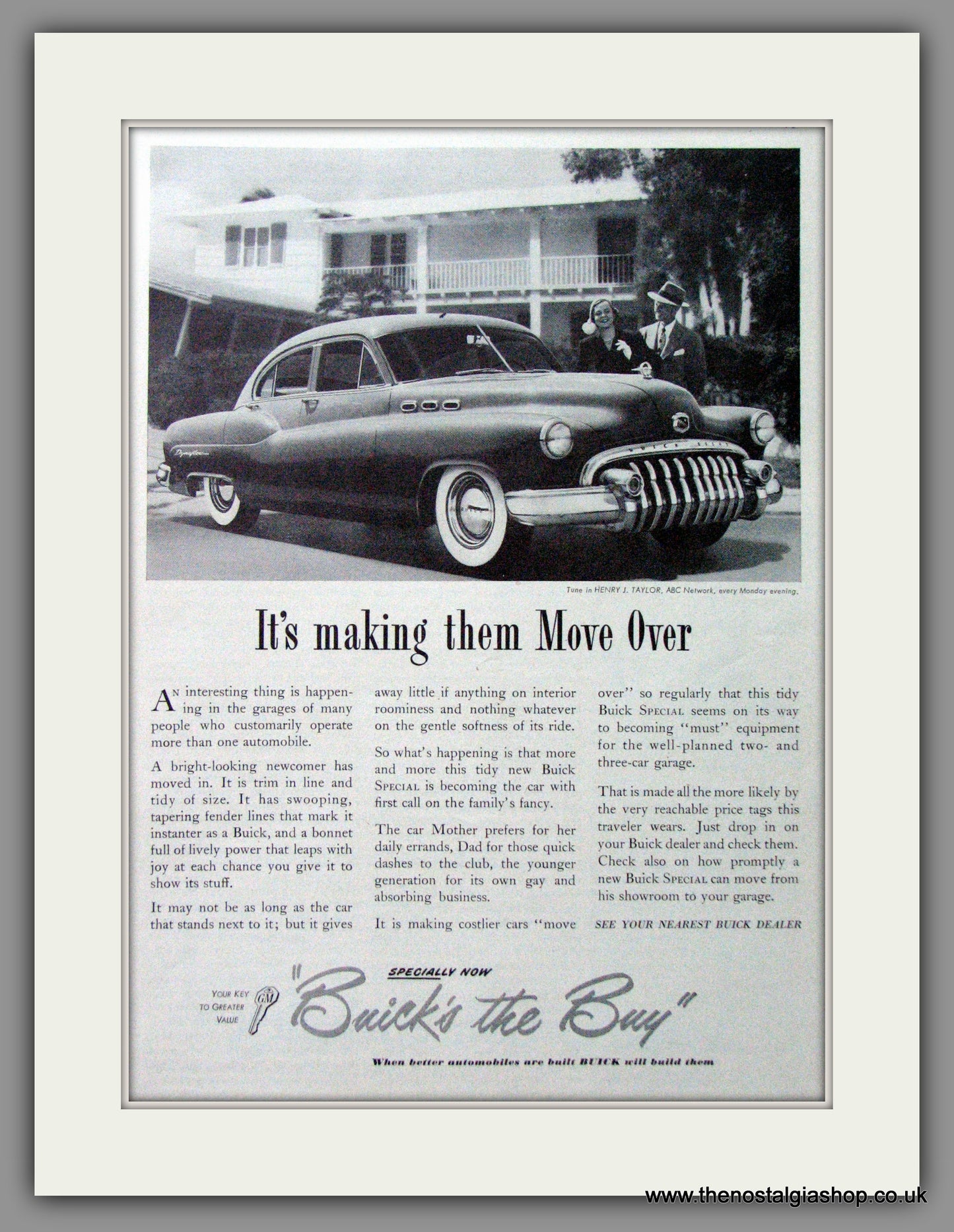 Buick Special '49. Original American Advert 1949 (ref AD52732)